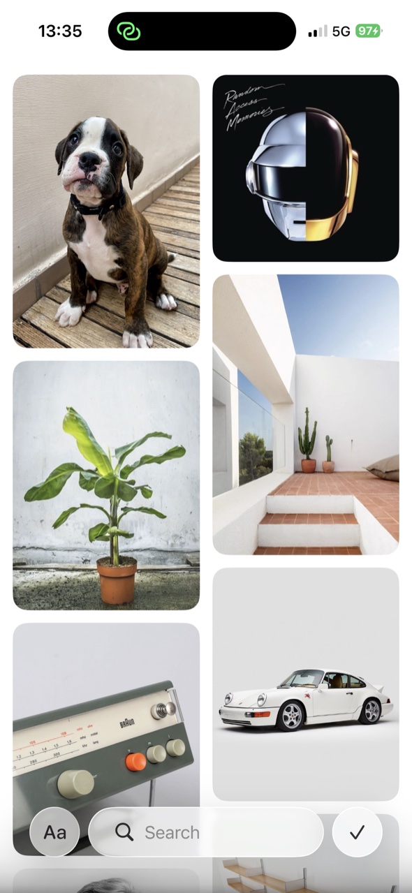 Pinpin on iPhone — detail view